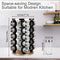 Rotating Spice Rack Organizer - Seasoning Organizer for Cabinet, Kitchen Countertop Revolving Spice Racks with Reusable Labels,Silicone Funnel and Mark Pen (20 Jars)