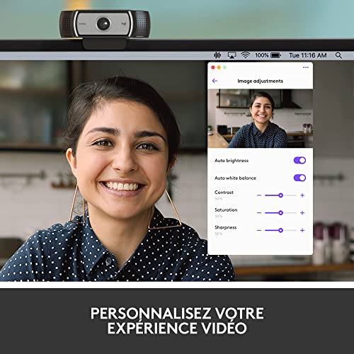 Logitech C930-E Business Webcam, Full HD 1080p/30fps Video Calling, Light Correction, Autofocus, 4X Zoom, Privacy Shade, Works with Skype Business, WebEx, Lync, Cisco, PC/Mac/Laptop/MacBook/Chrome