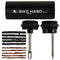 Tubeless MTB Road Bike Tire Repair Kit - Bicycle Mountain Tire Plug Kit - Flat Tire Tackle Repair Patch Kits - Aluminium Full CNC Finish with 5 Brown 1.5mm & 5 Black 3.5mm Strips Replaceable Needles