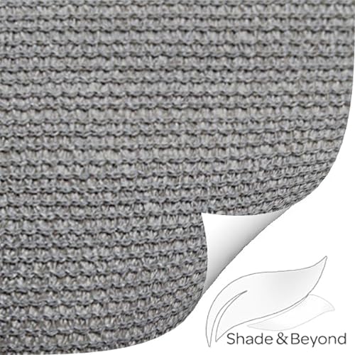 Shade&Beyond Sun Shade Sail Rectangle Canopy 20' x 16' Sail Shade Sun Shades for Patios Light Grey