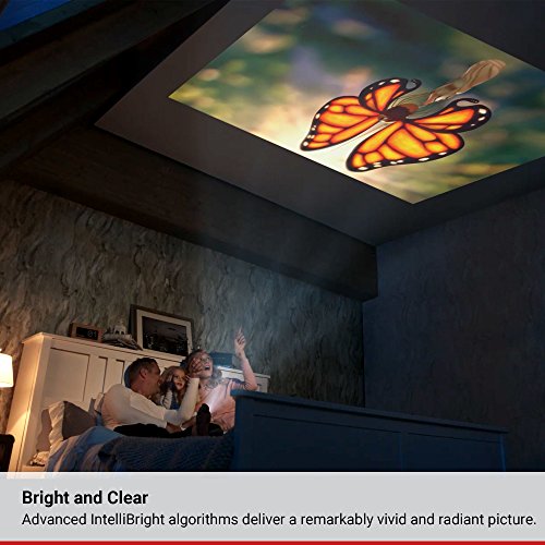 Nebula Capsule Smart Mini Projector, by Anker, Portable 100 ANSI lm High-Contrast Pocket Cinema with Wi-Fi, DLP, 360° Speaker, 100" picture, Android 7.1, 4-Hour Video Playtime, and App-Red