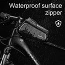 ROCKBROS Bike Frame Bag Bike Phone Bag Waterproof for Bicycle Top Tube Bag with Touch Screen Bike Accessories Compatible with iPhone 11 Pro Max/XR/XS Max 7/8 Plus, Huawei P30 Phone Case Below 6.0’’