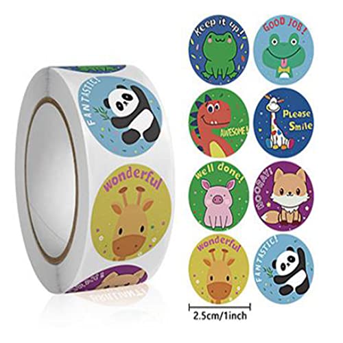 2000PCS Kid Stickers，Jungle Safari Birthday Party Decoration,Teacher Motivational Stickers for Kids Reward Stickers