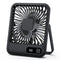 SmartDevil Desk Fan Battery Operated, Portable Rechargeable 180° Tilt Foldable Desk Fans, 2000mAh Personal Folding Travel Fan, 5 Speeds Small USB Fan for Home Office Travel Outdoor, Black