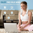 Portable Neck Fan, Hands Free Bladeless Fan, Hanging Personal Fan,3 Speeds, Super Quiet Less Than 25 Decibels, USB-C Rechargeable Neck Fan for Outdoor Indoor