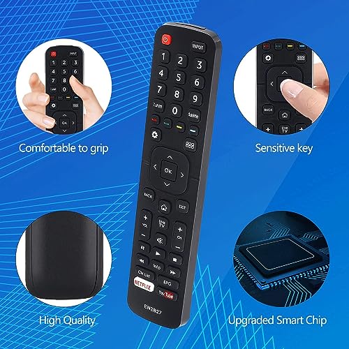 Universal TV Remote Control for Hisense Remote Control - Direct for All Hisense TV Remote Control LED Smart TVs, with Shortcut Buttons for Netflix, YouTube EN2B27 EN-2B27 RC3394402/01 3139 238