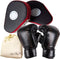 MERCIEL Boxing Glove & Mitt Set with Storage Bag, Adjustable Size (Gloves & Red Mitts)