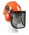 OREGON Yukon Chainsaw Safety Helmet with Protective Ear Muff and Mesh Visor (562412), Black
