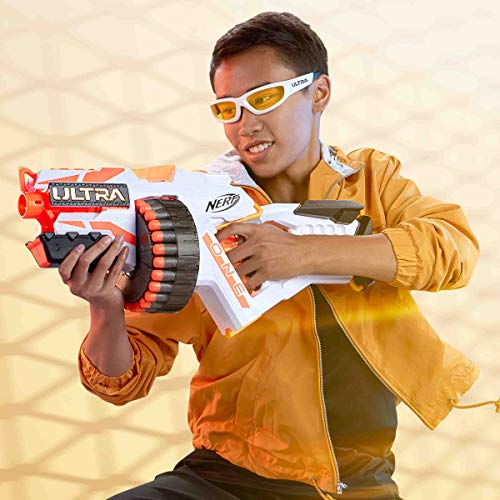 Hasbro NERF - Ultra One Motorized Blaster - 25 Nerf Ultra Darts - The Ultimate in Nerf Dart Blasting - Compatible Only with Nerf Ultra One Darts - Ultra 1 - Games and Toys for Kids - Boys and Girls Ages 8+