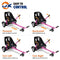 LJX Hoverboard Seat Attachment, Go Kart, Hoverboard Accessories for 6.5” 8” 10” Hoverboard, Wider Seat, Suitable for All Ages (Pink)