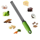 (Zester) - Sunkuka Pro Citrus Lemon Zester & Cheese Grater Stainless Steel - Ginger,Garlic,Potato Nutmeg,Chocolate Zester with Cover and Cleaning Brush