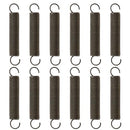 VGOL 12PCS Tension Spring with Hooks Compressed Springs 60mm Length 10mm OD 1mm Wire Diameter Spring Steel Small Dual Hooks for Marine Computer Automotive