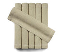 Cotton Linen Placemats Set of 6 - Cloth Placemats - Woven Placemats - Dinner Mats - Washable Placemats Rectangle for Kitchen, Dining Table Placemats - Farmhouse Beige Table Mats 13"x18" Rectangle Mats