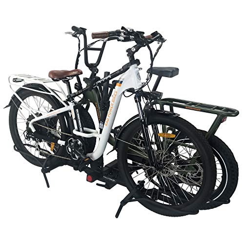 Hollywood Racks Sport Rider 2" Hitch Bike Rack, Carries 2 Bikes up to 80 lbs Each for Standard, Fat Tire and Electric Bicycles - Heavy Duty, Foldable Ebike Rack for Car, Truck, RV and SUV