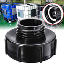 SagaSave IBC Tank Adapter, Plastic Water Pipe Adapter, Garden Hose Drain Plug Connector, S100x8 Coarse Threaded to S60x6