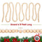 9 Foot Natural Wood Bead Christmas Garland | Wooden Christmas Tree Garland Perfect for Rustic Natural Country Farmhouse Trees | Garland Christmas Decorations for Indoor Use