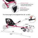KKA Hoverboard Kart, Hover Cart, Buggy Attachment for 6.5"/8"/10" Hoverboards, Hoverboard Accessory to Transform Hover Boards into Go Karts