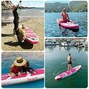 Premium Inflatable Stand Up Paddle Board (6 inches Thick) with Durable SUP Accessories & Carry Bag | Wide Stance, Surf Control, Non-Slip Deck, Leash, Paddle and Pump , Standing Boat for Youth & Adult
