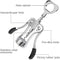 Wine Opener, Zinc Alloy Premium Wing Corkscrew Wine Bottle Opener with Multifunctional Bottles Opener, Upgrade