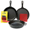 Lodge L6SPA41 Essential 6 Piece Pan Set, Black