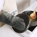 1 Pair Short Oven Mitts, Heat Resistant Silicone Kitchen Mini Oven Mitts for 500 Degrees, Non-Slip Grip Surfaces and Hanging Loop Gloves, Baking Grilling Barbecue Microwave Machine Washable