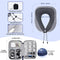 BEOPARY Travel Pillow & Cable Organizer, 100% Pure Memory Foam Neck Pillow 360-Degree Head Support Travel Neck Pillow for Airplane with 3D Eye Masks, Earplugs & Electronics Bag for Travel Accessories