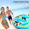Serene Life Watersports Inflatable Towable Booster Tube - Two Person Water Boating Float Tow Raft, Inflatable Pull Boats/Tubes/Towables w/Dual Seats, PVC Bladder, Foam Pad, Nylon Handles SLTOWBL10