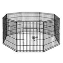 i.Pet 30" 8 Panel Pet Dog Playpen Rabbit Play Pen Playpens Fence Cage Cages Puppy Exercise Enclosure Crate Pets Barrier Portable Outdoor Indoor Run Gate Guinea Pig Heavy Panels Kennel