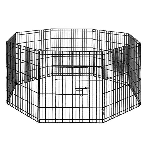 i.Pet 30" 8 Panel Pet Dog Playpen Rabbit Play Pen Playpens Fence Cage Cages Puppy Exercise Enclosure Crate Pets Barrier Portable Outdoor Indoor Run Gate Guinea Pig Heavy Panels Kennel