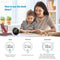 AMIR Digital Kitchen Timer, Timer for Kids, Digital Timer Battery Powered with Large LED Display, Adjustable Volume, Magnetic Timer for Cooking, Studying, Office, White (Battery not Included)