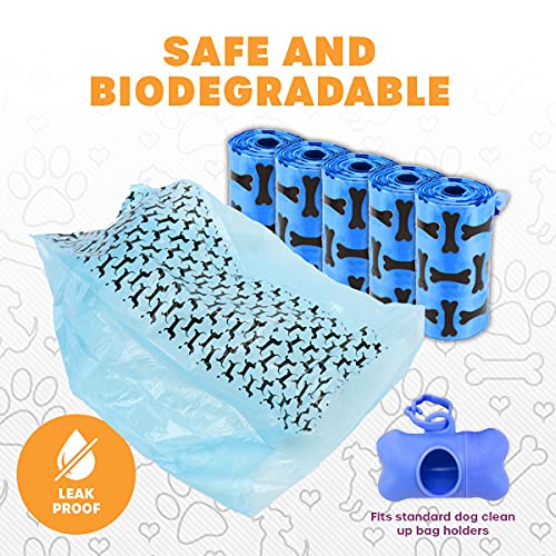 [15PCE] Pet Basic Dog Waste Clean Up Refill Bags for Easy and Hygienic Waste Disposal, Keep Your Neighborhood Clean