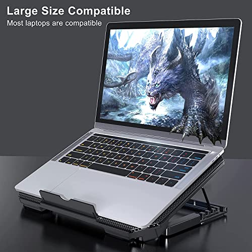 Zeptron Height Adjustable Laptop Cooling Pad / Cooling Stand / Cooler with Two Fans Compatible for HP, Dell, MacBook, Lenovo, Acer / 10 Inches, 13”,14 Inch,15.6 Inches All Laptops & Notebooks