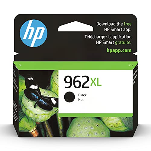 HP Original 962XL Black High-Yield Ink Cartridge | Works with OfficeJet 9010 Series, OfficeJet Pro 9010, 9020 Series | Eligible for Instant Ink | 3JA03AN