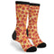 3d Pizza Pepperoni Fun Colorful Novelty Graphic Crew Tube Socks For Men Women, Color 1, One Size