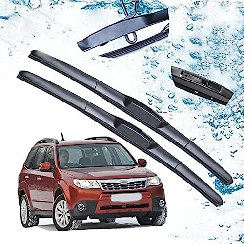 ,for Subaru,for,Forester 2008 2009 2010 2011 2012 SH Accessories Car Front Windshield Windscreen Wiper Blades Brushes Cutter U J Hook Wipers