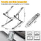 Portable Laptop Stand for Desk,Necomi Foldable Travel Laptop Stand Adjustable Height Computer Stand for Laptop Riser, MacBook Laptop Stand fit for HP Lenovo Dell 10-17 Inch Laptops Tablets