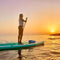 Inflatable SUP Stand Up Paddle Board, Inflatable SUP Board, iSUP Package with All Accessories (All Round Primary-Turquoise Green-10' x 32'' x 6'')
