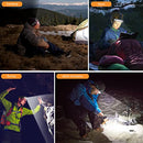 AIRABLE LED HeadLamp,350 Lumens Rechargeable Lightweight Led Light with Wave Induction Motion Sensor and 5 Light Modes,Night Buddy Waterproof Headlight for Reading Running Camping Hiking Fishing