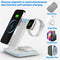 HEYMIX Wireless Charger, 3 in 1 Wireless Charging Station, 15W Fast Wireless Phone Charging Dock Compatible with Apple Watch,AirPods, iWatch 8/7/SE/6/5,iPhone 14/13/12/11,Samsung (with QC3.0 Adapter)