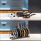 Toplife Expandable Pans Organizer Rack, 10 Adjustable Compartments, Cookware Holder for Pantry or Cabinet, Black