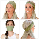 Jesries Headbands for Women Non Slip Turban Hair Wrap Elastic Hair Bands Workout Running Headwrap Sweat Yoga Head Bands for Girls