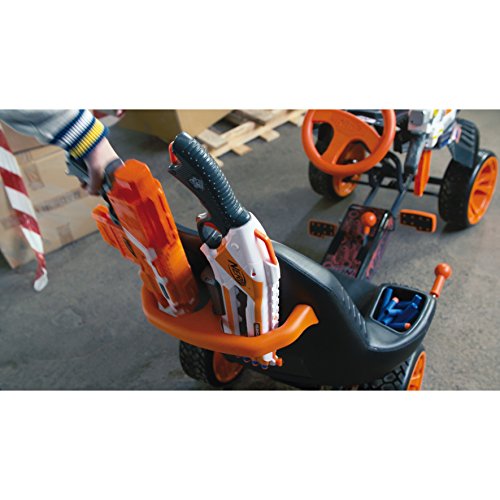 Nerf Battle Racer Pedal Go Kart, Orange/Grey/Black