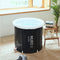 MURO Portable Bathtub for Adults, Foldable Freestanding Spa Bathtub for Soaking in Shower Stall, 3 Layer for Insulation, Black, Includes Bonus Cushion