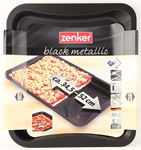 Zenker 6538 Extendable Baking Tray, Black