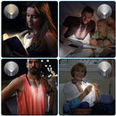 AMIR LED Neck Reading Light, Book Light for Reading in Bed, 3 Colors, Brightness Adjustable, Bendable Arms, Rechargeable, Long Lasting, Perfect for Reading, Knitting, Camping, Repairing