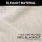 100% Blackout Shield Linen Blackout Curtains 108 Inches Long 2 Panels Set, Clip Rings/Rod Pocket Blackout Curtains, Black Out Curtains & Drapes for Bedroom, 50 inches Wide Each Panel, Cream