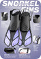 CAPAS Snorkel Mask Fins Set, Travel Size Snorkeling Gear for Adults with Short Adjustable Swim Fins, High Resistant Scuba Diving Mask and Dry Top Snorkel, Come with a Carrying Bag