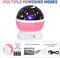 Baby Night Lights, Moon Projector 360 Degree Rotation - 4 LED Bulbs 8 Color Changing Light, Romantic Night Lighting Lamp, Unique Gifts for Birthday Nursery Women Children Kids Baby