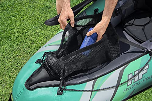 Bestway Hydro Force 2 Person Inflatable Kayak | Ventura Kayak Set with Hand Pump, Paddles and Storage Bag, Turquoise, 86 x 333 x 113 cm