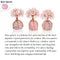 (Rose Quartz) - Top Plaza Chakra Healing Crystals Copper Money Tree Wrapped On Natural Rose Quartz Base Feng Shui Luck Figurine